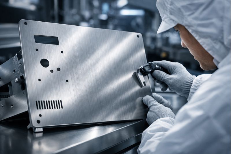 不鏽鋼 HL（Hair Line）表面處理－適用於半導體設備與 CNC 精密零件