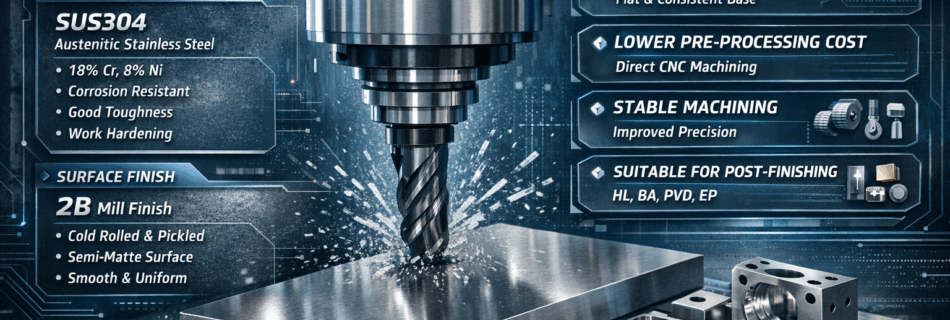 SUS304 2B CNC machining